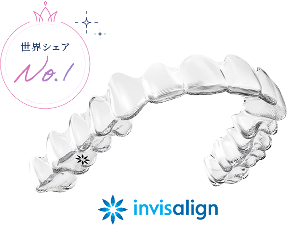 世界シェアNo.1 INVISALIGN